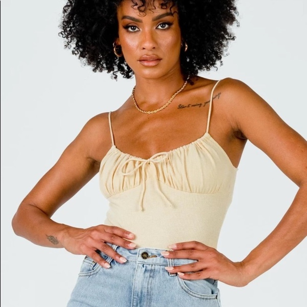 Princess Polly Cara Bodysuit Beige